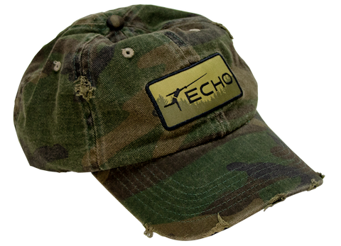 ECHO Trees Patch Worn Camo Hat